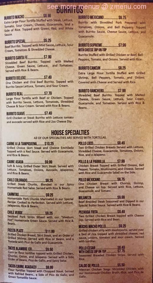 Atzimba Mexican Restaurant Menu - Image 4