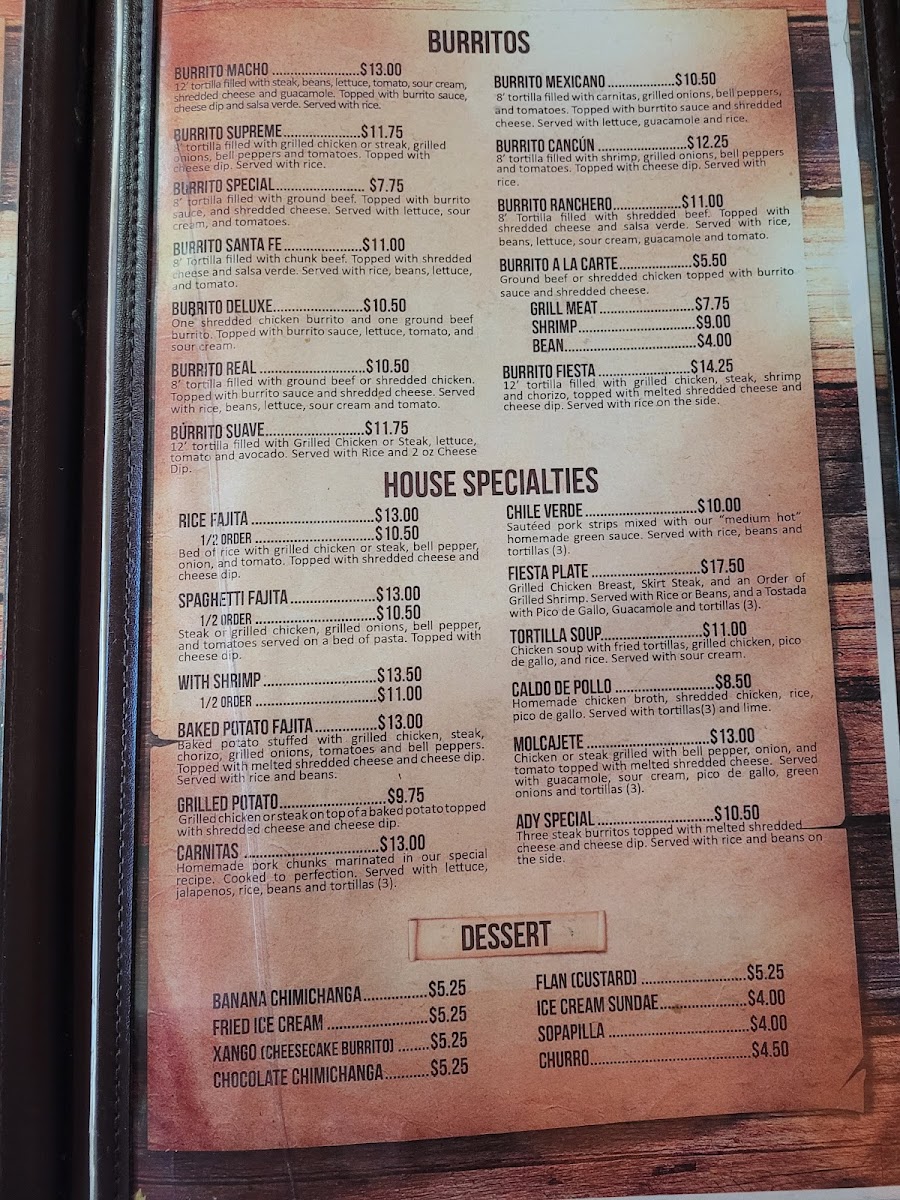 Atzimba Mexican Restaurant Menu - Image 6